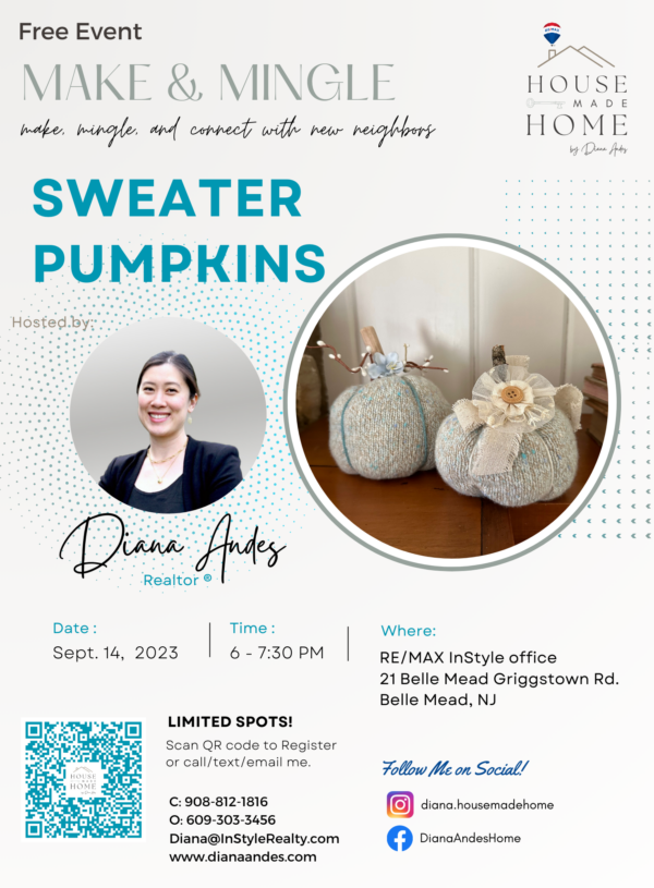 Make & Mingle – Free Sweater Pumpkin Event