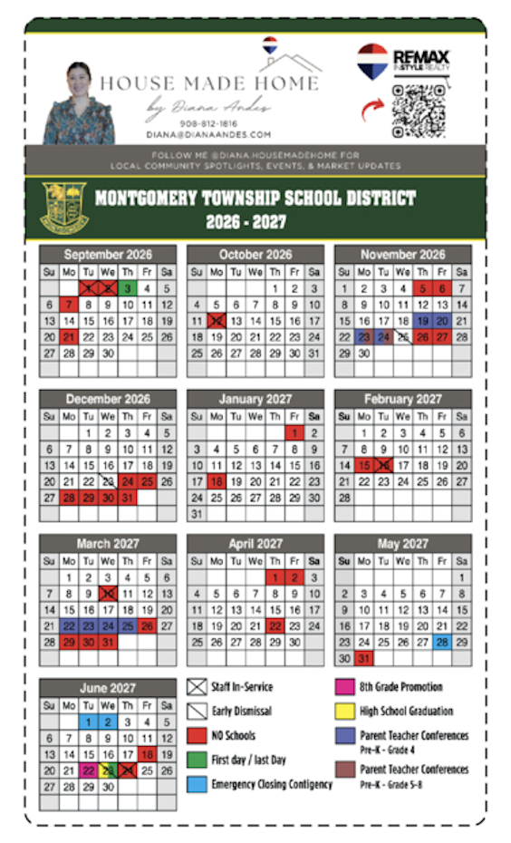 Monty School Calendar